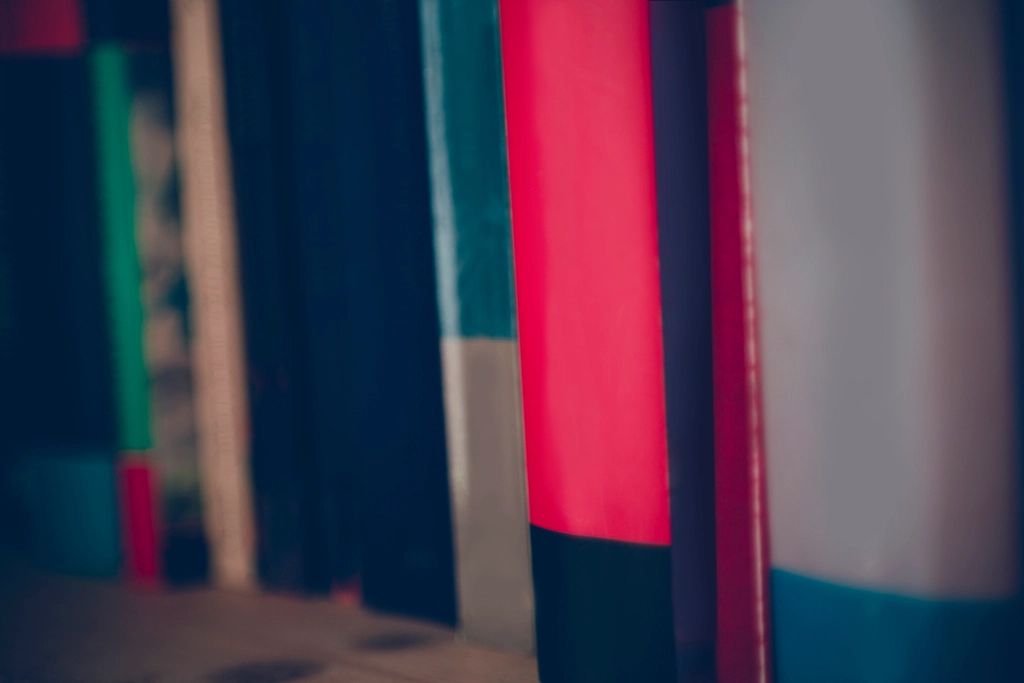 A detail of the interior finishes